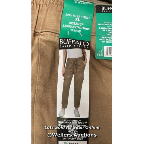 2028 - 5X LADIES NEW BUFFALO PULL ON CARGO JOGGERS XL / D3