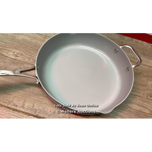 2220 - HENCKELS HARD ANODISED CERAMIC SAUTE PAN, 4.7L / MINIMAL SIGNS OF USE / E7