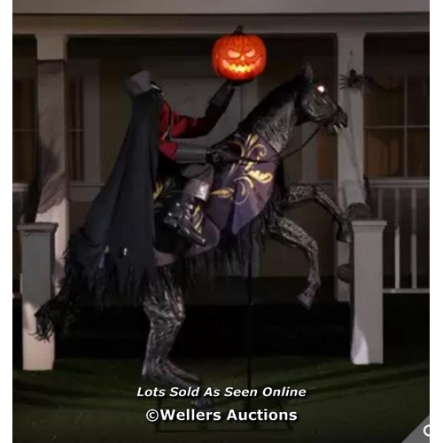 2482 - HALLOWEEN 7FT ANIMATED HEADLESS HORSEMAN / APPEARS NEW / DAMAGED BOX / BD