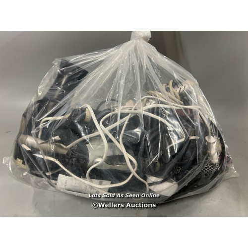 3057 - BAG OF PRE-OWNED HAIR STRAIGHTENERS, CURLERS AND HAIR DRYER INCL. BABYLISS / T13