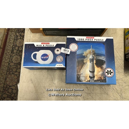 9013 - 1 X NASA SPACE MUG AND PUZZLE, 1 X NASA SPACE 1000 PIECE JIGSAW PUZZLE  / APPEARS NEW   / H33