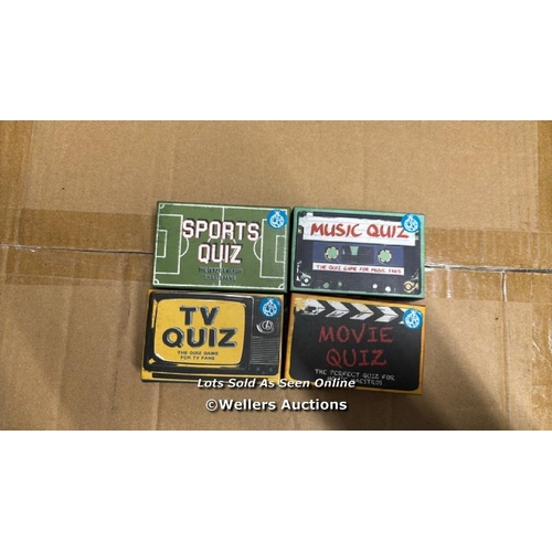 9137 - 4X PALADONE QUIZ GAMES / SEE IMAGES / NEW / H69