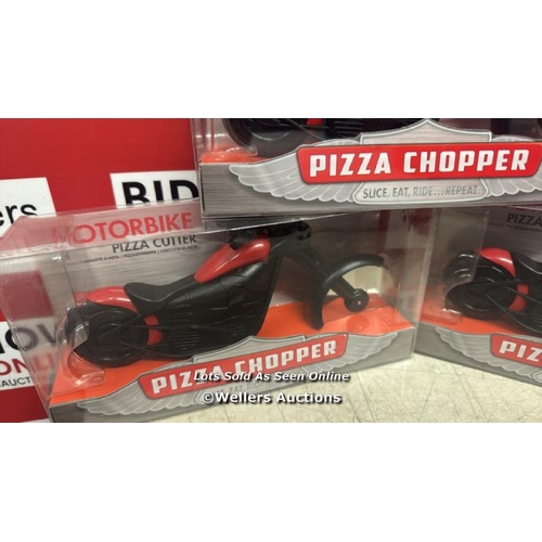 9265 - 3X MOTORBIKE PIZZA CUTTER / NEW / G36