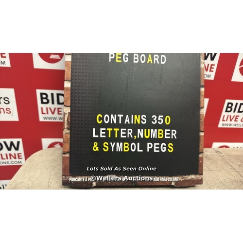 9271 - BOX 51 PEG BOARD / APPEARS NEW / G36