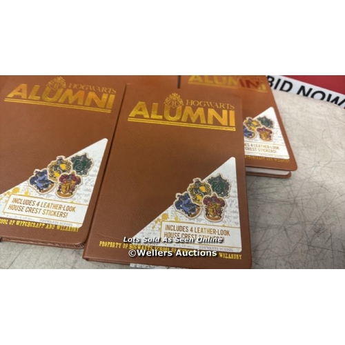 9308 - 5X HOGWARTS ALUMNI FAUX LEATHER NOTEBOOKS / NEW / G30