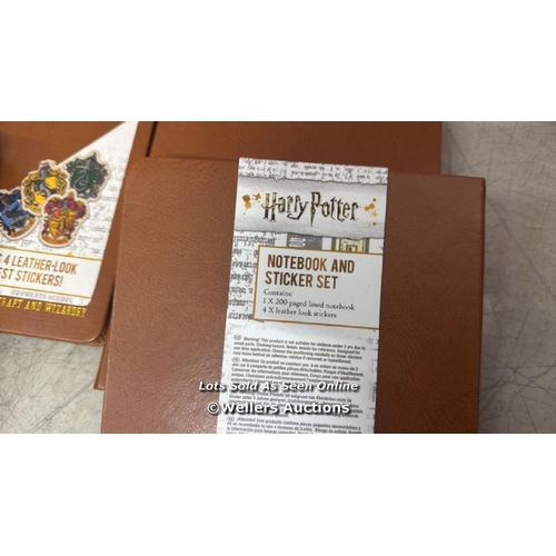 9308 - 5X HOGWARTS ALUMNI FAUX LEATHER NOTEBOOKS / NEW / G30