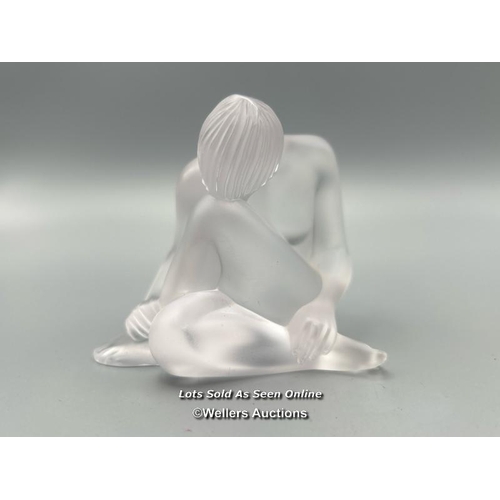 51 - Lalique 'Nude Reve' frosted crystal figurine, 6.5cm high, signed (Lot subject to VAT)