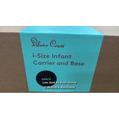 133 - RRP: 425 SILVER CROSS I-SIZE INFANT CARRIER AND BASE OS SPACE / NEW AND SEALED / COLLECTION FROM DAR... 