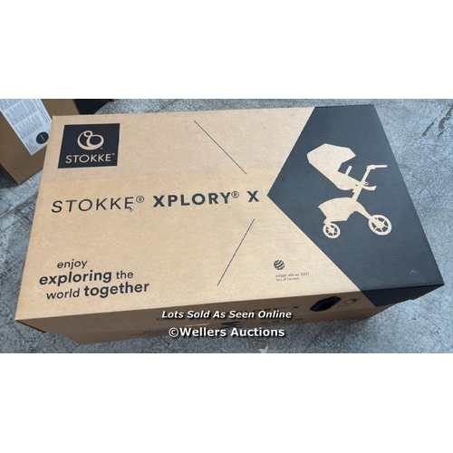 179 - RRP: 575 STOKKE XPLORY X STROLLER OS MODERN GREY / NEW AND SEALED / COLLECTION FROM DARTFORD