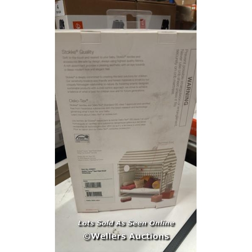 92 - RRP: 45 STOKKE HOME BED FITTED SHEET ONE SIZE WHITE 2 PACK / NEW / COLLECTION FROM DARTFORD