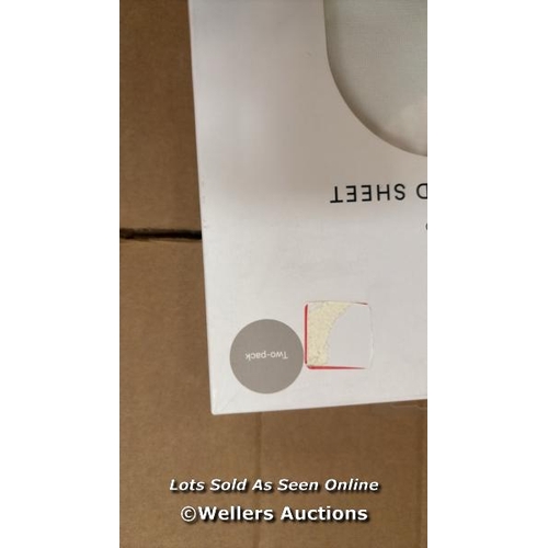 99 - RRP: 37 STOKKE XPLORY CARRY COT FITTED SHEET OS WHITE 2 PACK / NEW / COLLECTION FROM DARTFORD