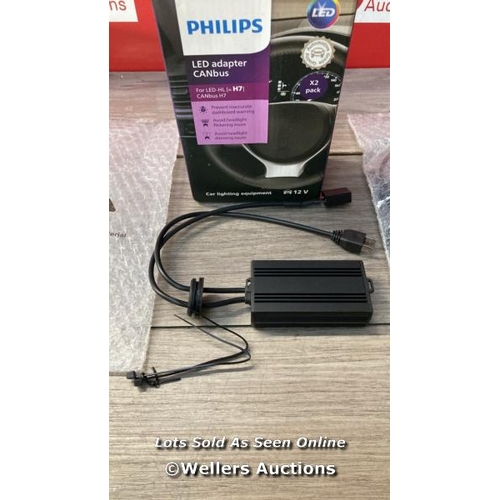 8008 - PHILIPS CANBUS ADAPTER LED (H7), 3-IN-1 SOLUTION, SET OF 2 / APPEARS NEW OPEN BOX  / G2