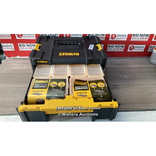 8015 - DEWALT DWST1-70705 T-STAK III TOOL STORAGE BOX WITH DRAWER, YELLOW/BLACK, 17.6 CM*44.0 CM*31.4 CM / ... 