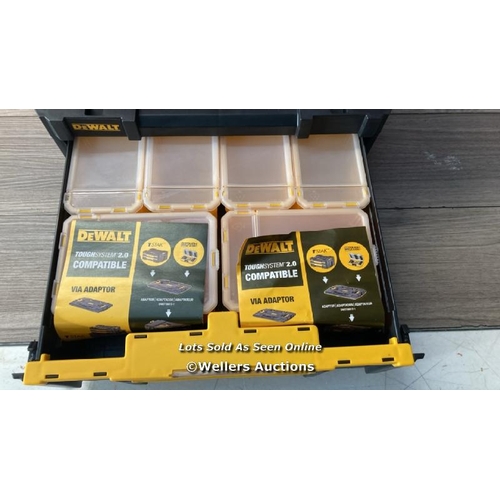 8015 - DEWALT DWST1-70705 T-STAK III TOOL STORAGE BOX WITH DRAWER, YELLOW/BLACK, 17.6 CM*44.0 CM*31.4 CM / ... 