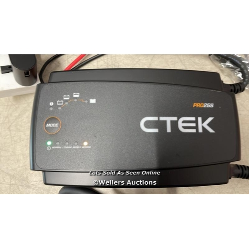 8036 - CTEK PRO25S BATTERY CHARGER 12V, POWER SUPPLY, BATTERY TENDER CHARGER, BATTERY MAINTAINER, 12V LITHI... 