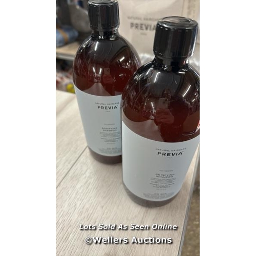 8070 - X2 NEW PREVIA ITALIAN NATURAL HAIRCARE - BODIFYING SHAMPOO - 1000ML  / F24