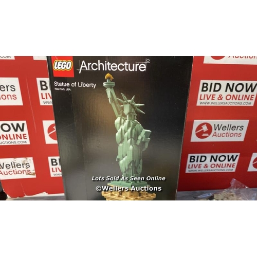 8152 - LEGO ARCHITECTURE STATUE OF LIBERTY MODEL KIT FOR ADULTS TO BUILD, COLLECTABLE NEW YORK SOUVENIR BUI... 