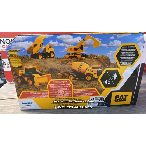 8170 - CATTOYSOFFICIAL CONSTRUCTION POWER HAULLER CEMENT MIXER, INCLUDES FLASHING LIGHTS, HYDRAULIC SOUNDS,... 