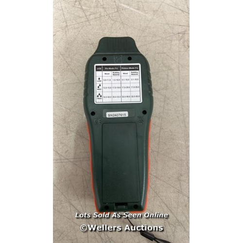 8207 - EXTECH MO55 COMBINATION PIN / PINLESS MOISTURE METER, GREEN / POWERS UP / NEW OPEN BOX