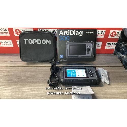 8239 - TOPDON OBD2 CODE READER SCANNER ARTIDIAG500, ENGINE ABS SRS TRANSMISSION CAR DIAGNOSTIC TOOL FOR ALL... 