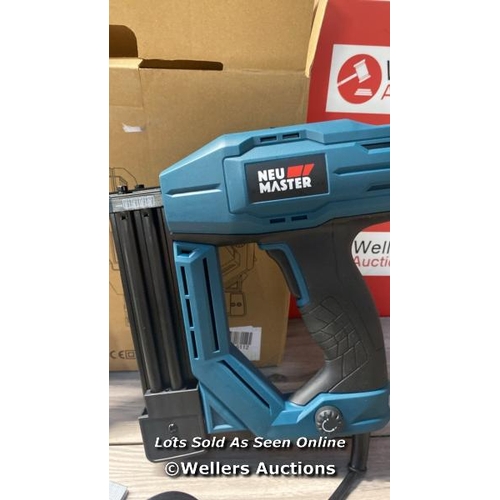 8249 - NEU MASTER ELECTRIC BRAD NAILER, NTC0040-AU ELECTRIC NAIL GUN/STAPLE GUN FOR DIY PROJECT OF UPHOLSTE... 