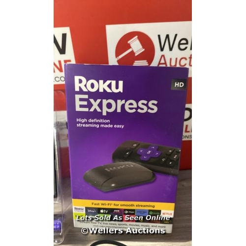 8259 - ROKU EXPRESS (NEW, 2023) HD STREAMING DEVICE WITH HIGH-SPEED HDMI CABLE AND STANDARD REMOTE (NO TV C... 