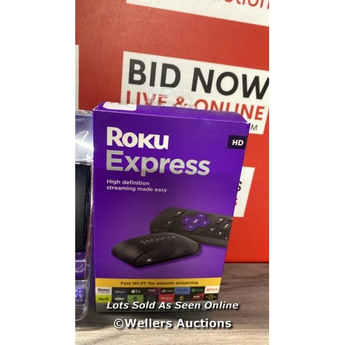 8260 - ROKU EXPRESS (NEW, 2023) HD STREAMING DEVICE WITH HIGH-SPEED HDMI CABLE AND STANDARD REMOTE (NO TV C... 