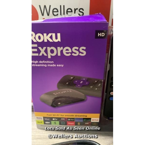 8264 - ROKU EXPRESS (NEW, 2023) HD STREAMING DEVICE WITH HIGH-SPEED HDMI CABLE AND STANDARD REMOTE (NO TV C... 