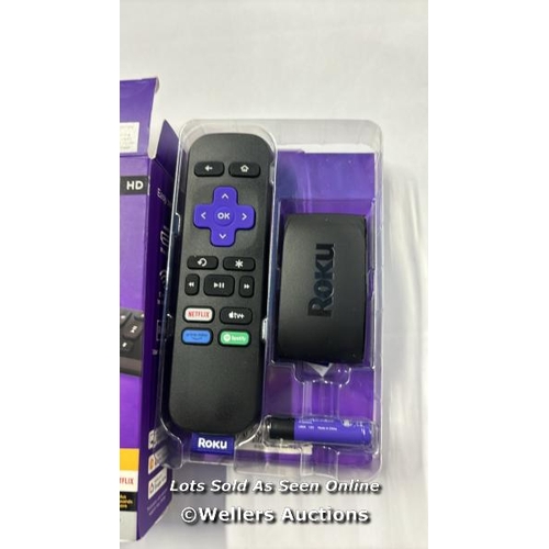 8267 - ROKU EXPRESS (NEW, 2023) HD STREAMING DEVICE WITH HIGH-SPEED HDMI CABLE AND STANDARD REMOTE (NO TV C... 