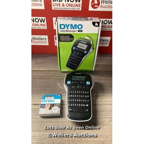 8282 - DYMO LABELMANAGER 160 LABEL MAKER | HANDHELD LABEL PRINTER WITH QWERTY KEYBOARD | INCLUDES BLACK & W... 