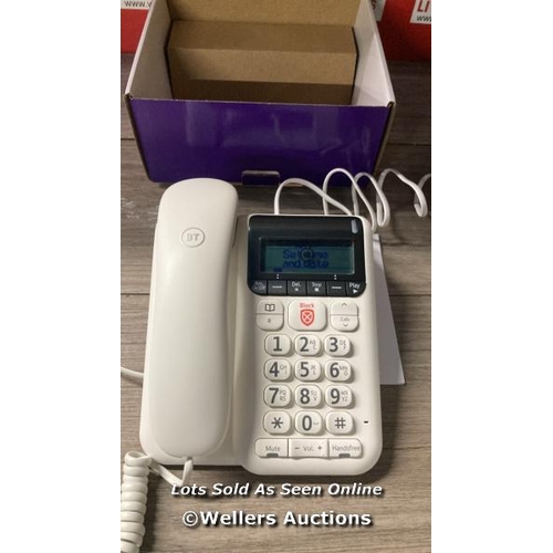 8284 - BT DéCOR 2600 CORDED LANDLINE HOUSE PHONE, ADVANCED NUISANCE CALL BLOCKER, CALL BLOCK BUTTON, HANDSF... 