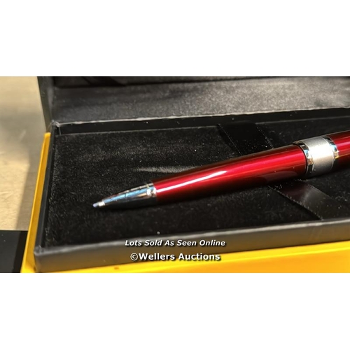 8298 - CROSS APOGEE TITIAN RED BALL PEN LACQUERED REF AT0122-3 / MINIMAL SIGNS OF USE - SEE IMAGES / MINOR ... 