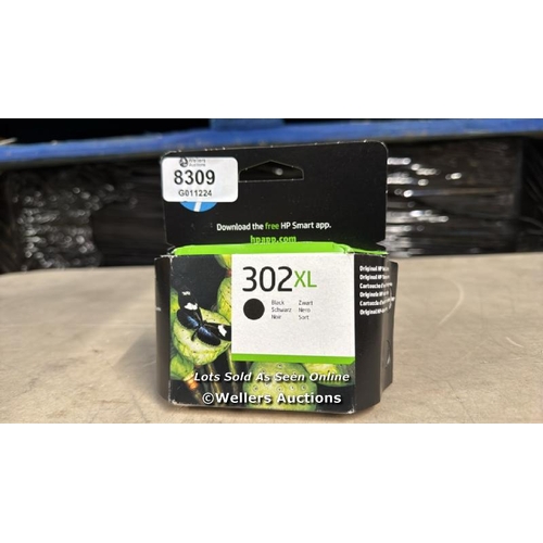 8309 - HP F6U68AE 302XL HIGH YIELD ORIGINAL INK CARTRIDGE, BLACK, SINGLE PACK / APPEARS TO BE SEALED - SEE ... 