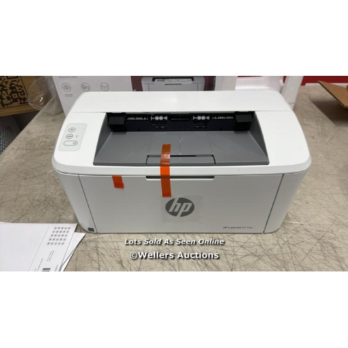 8321 - HP LASERJET M110W WIRELESS BLACK & WHITE PRINTER (1 YEAR LIMITED WARRANTY) / POWERS UP / MINIMAL SIG... 