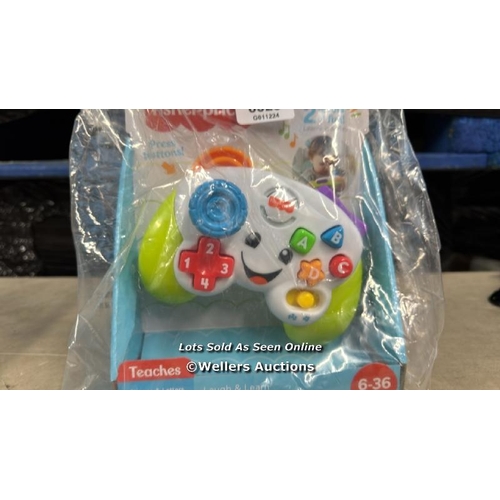 8323 - FISHER-PRICE LAUGH & LEARN GAME & LEARN CONTROLLER, UK ENGLISH VERSION, MUSICAL TOY WITH LIGHTS AND ... 