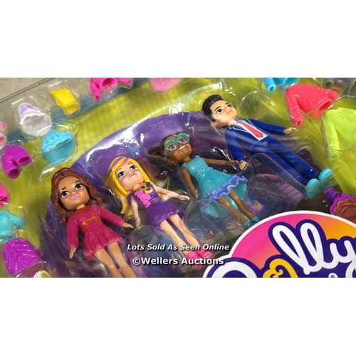 8326 - POLLY POCKET SPARKLE COVE ADVENTURE DOLLS, CLOTHES AND ACCESSORIES SET, FASHION PACK WITH 4 DOLLS (3... 