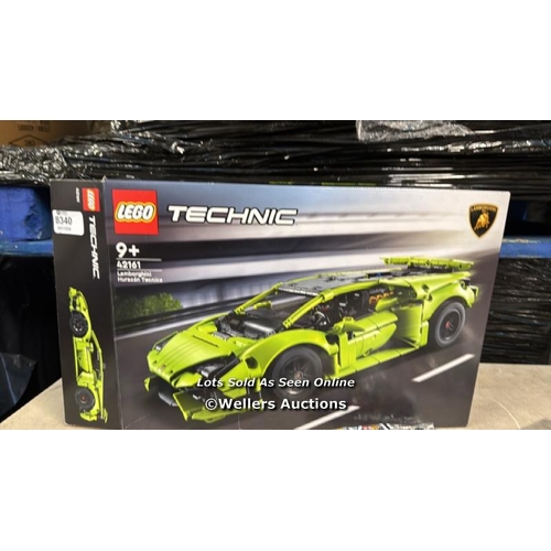 8340 - LEGO TECHNIC LAMBORGHINI HURACáN TECNICA TOY CAR MODEL KIT, RACING CAR BUILDING SET FOR 9 PLUS YEAR ... 