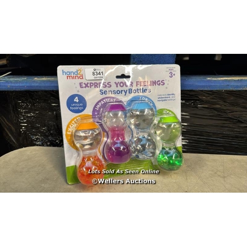 8341 - LEARNING RESOURCES EXPRESS YOUR FEELINGS SENSORY BOTTLES, EXCITED IMPATIENT LONELY NERVOUS, AGES 3+,... 