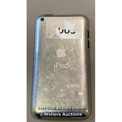 9515 - APPLE IPOD TOUCH 4 / 16GB / SN: C3RJMLWTF96T / I-CLOUD ACCOUNT UNLOCKED / SCREEN DAMAGE