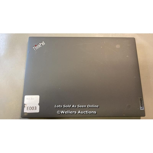 9530 - LAPTOP: LENOVO INTEL PRO /250GB HB / INTEL CORE 15-1345U@1.6GHZ / 16GB RAM / WIN 10 / SN: PF4RWJW2