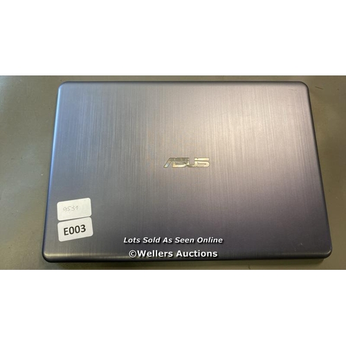 9531 - LAPTOP: ASUS /128GB HB / INTEL PENTIUM N500@1.1GHZ / 4GB RAM / WIN 11 / SN: KAN0CV140162437