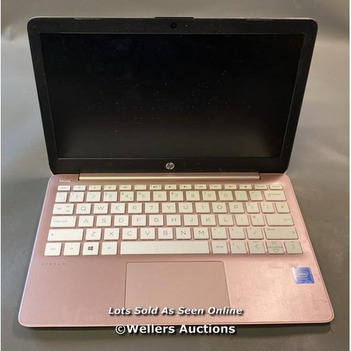 9537 - LAPTOP: HP STREAM / 32GB HB INTEL CELERON N4000@1.1GHZ / 2GB RAM / WIN 10 / SN: 5CD0226Z2G - PINK