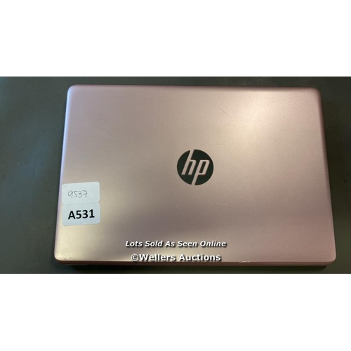 9537 - LAPTOP: HP STREAM / 32GB HB INTEL CELERON N4000@1.1GHZ / 2GB RAM / WIN 10 / SN: 5CD0226Z2G - PINK