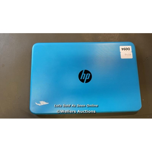 9546 - LAPTOP: HP STREAM / 32GB HD / INTEL CELERON N3060@1.6GHZ / 4GB RAM / WIN 11 / SN: 5CD83814BW - BLUE