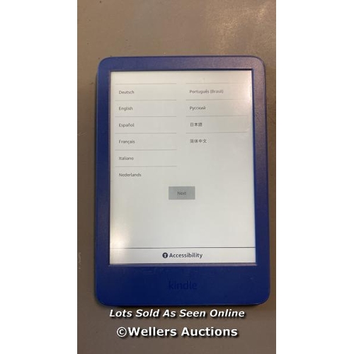 9558 - AMAZON KINDLE / MODEL C2V2L3 /BLUE