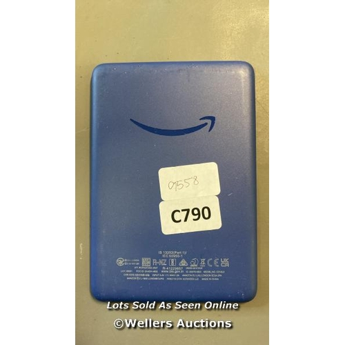 9558 - AMAZON KINDLE / MODEL C2V2L3 /BLUE