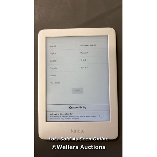 9577 - AMAZON KINDLE / MODEL J9G29R / WHITE