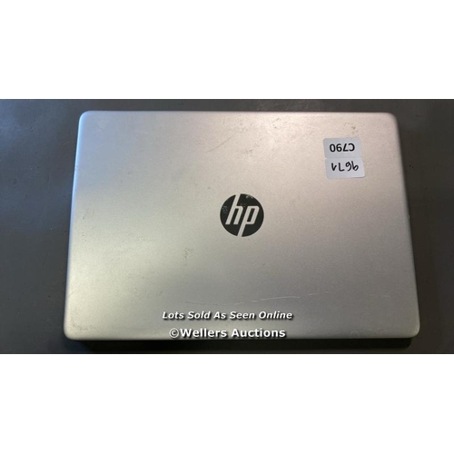 9671 - LAPTOP: HP / 8GB RAM / AMD ATHLON PROCESSOR / SCREEN AND BACK DAMAGED / DAMAGED / HD REMOVED / SN: S... 