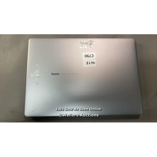 9678 - LAPTOP: REDMI / INTEL CORE 15-124504@2GHZ / 16GB RAM / 500GB HD / WIN 11 / SN: 39174 /82Z902318 - GR... 