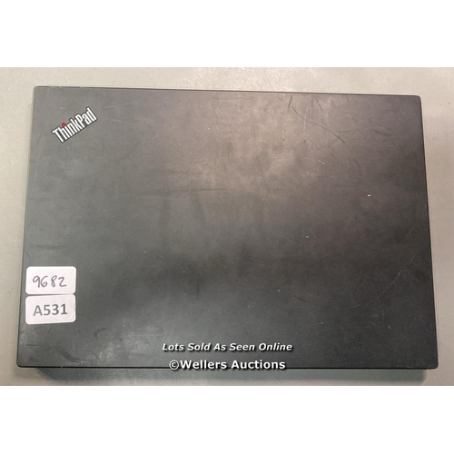 9682 - LAPTOP: LENOVO T14 THINKPAD / INTEL CORE 15-1135G7@2.4GHZ / 16GB RAM / 250GB HD / WIN 11 / SN: PF-3L... 